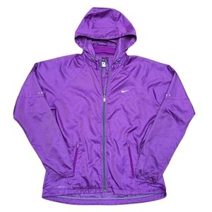 Nike Storm-Fit Women's Purple Running Windbreaker Jacket Sz L